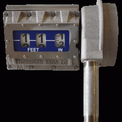 1518--2500 AG | Mechanical tank top gauge, Angled display face, Standard Float.. (0-25')..