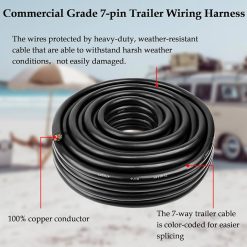 27399 | Cable, 7-Conductor, Black, Color-coded, 1000'
