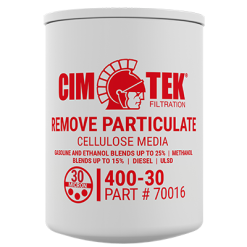 70016 | Cim-Tek 70016 30 Micron Particulate Spin-On Fuel Dispenser Filter (400-30)