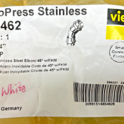 85462 | VIEGA 1-1/4 304 FKM ELL 45 PXP PRES