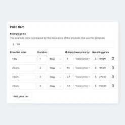 134126 | TOOL RENTAL FEE PER DAY