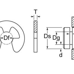 1168077 | 1/4" E-CLIP