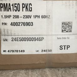 400276903 | Pump/Motor Assembly - PMA150 PKG, 208-230V, 1PH, 60HZ (1-1/2 hp)