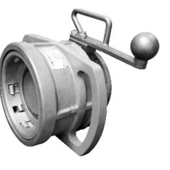 1005E3-0404 | 4" API COUPLER, BOTTOM LOADING, ALUM, EPT, KNOB HANDLES..