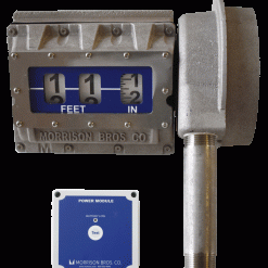 1519--2550 AG | Mechanical tank top gauge w/level alarm relay output, vertical display face, Standard Float (0-25')....