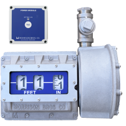 1619--5010 AG | Mechanical vertical tank gauge w/level alarm relay output, Drop Tube Float (0-50')......