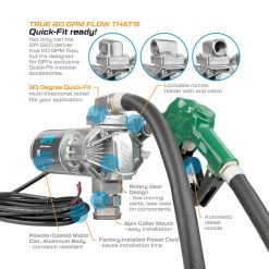 162000-01 | PUMP, FUEL 12V 20GPM, PUMP ONLY, SPIN COLLAR G20-012PO