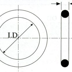 207BN70 | .546 ID X .139 CS..O-RING NITRILE 70