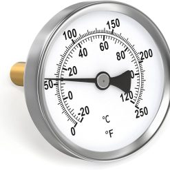 25-310-100CBU | 2-1/2" PRESSURE GAUGE 0 - 100; FLUSH MOUNT; CENTER BACK STEM X 1/4" - ASSEMBLED