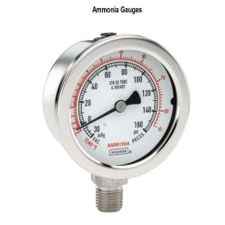 25-500-160-1/4-MIP | 2-1/2" SS NOSHOK 0-160 OIL FILLED GAUGE; W/ 1/4" BOTTOM NPT