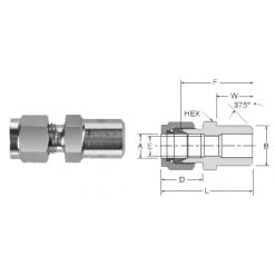 26171-013 | MALE CONNECTOR BRS..