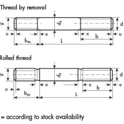 26821-900 | STUD M18 X 45..