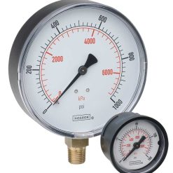 40-500-100 | 4" NOSHOCK GAUGE, 0-100 PSI