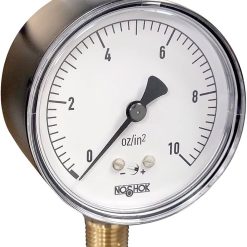 40-510-200-SSFF | 4" NOSHOK 0-200 PSI GAUGE, BOTTOM MOUNT, 1/2" NPT