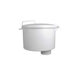 518M--0100 AC | AST Spill Container w/Drain, Male Threads, Offset Mount (White) (4" - 7.5 Gal.)..
