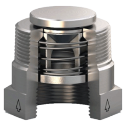F1HCSBN.500SS | 1" CHECK ALL CHECK VALVE BUNA SEAT 1/2 PSI 316SS SPRING