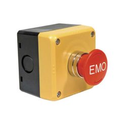 FB1W-HW4B-V402R | E STOP Switch and enclosure, 40mm head, Pushlock turn reset, Metal, 2NC, FB Series