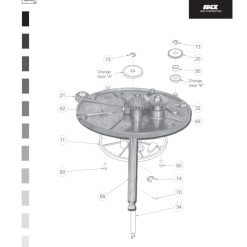 G4121 | GEAR PLATE, M-30/M40 W/G 2:1 61-57