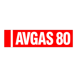 GTP-2135-2 | DECAL AVGAS 80, 4" X 16"