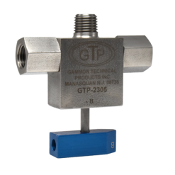 GTP-451 | SAMPLE BALL VALVE ASSEMBLY w/jet test QD actuator & ss ball valve..
