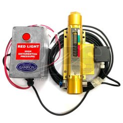 Alternative view of GTP534PB15A | GAMMON GAUGE W/ PUSH BUTTON ON LEFT, 0-15 PSI; ALUMINUM