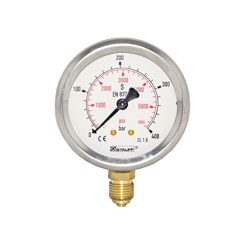 GTP-5866 | 4" FACE, S/S, 0-100 PSI, 1/2”STEM MOUNTED ..