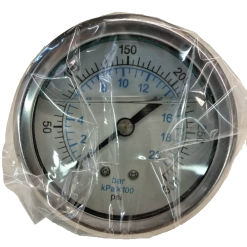 GTP-5868 | 4" FACE, S/S, 0-300 PSI, ½”STEM MOUNTED..