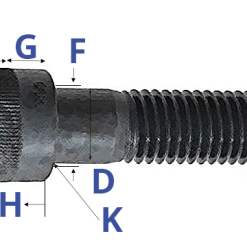 H08441RS | Screw, 7/16-20 x 0.25"Lg Hex Hd Stl Zn