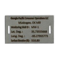 ID-MW | ID PLATE-MONITORINGWELL..