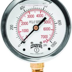ISM52516717 | PRESSURE GAUGE, 0 TO 160 PSI, 2 1/2 INCH 1/4 NPT BOTTOM MOUNT GAUGE