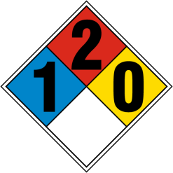 M3355-15PS | 15" NFPA Diamond 1-2-0