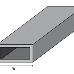 SST23250 | 2" X 3" X .250 STEEL SQUARE TUBE - RECT TUBE