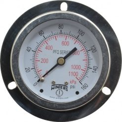 40-510-30X160SSFF | 4" GAUGE FRONT PANEL MOUNT; -30 TO 160