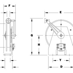 MHGR 50-0 | HANNAY MANUAL GRD. REEL W/O CABLE