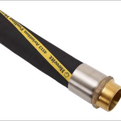 CP400600HDGB | 2-1/2” x 50 ft Hewitt 4113 Aviation fueling hose, EI 1529, Type C, Grade 2, complete with 4-bolt aluminum clamp reusable couplings. Stainless male NPT inserts. Tested and certified