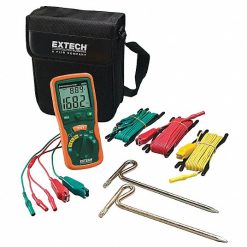 Alternative view of 9XKP5 | EXTECH Earth Ground Tester Kit: CAT III 1000V, 2,000 ohm Max. Ground Resist, 2.5 mA, LCD, Digital