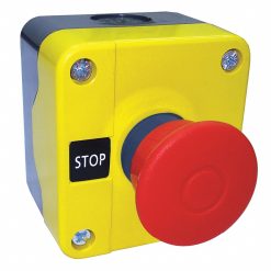 32W277 | E Stop with box and contact (push pull)