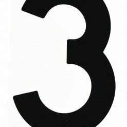 5AX42 | 4" - 3 (THREE) - CARDED NUMBER, BLACK..10 PER PACK (FOR DIAMOND)