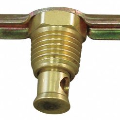 6D912 | Drain Cock: External Seat, Brass, 1/2 in Pipe Size, MNPT, 200 psi Max. Pressure