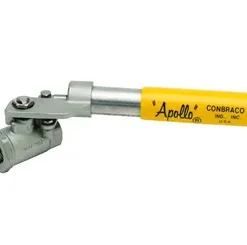 76-505-01A | 1" SS, BALL VALVE, THREADED ENDS, SPRING RETURN HANDLE