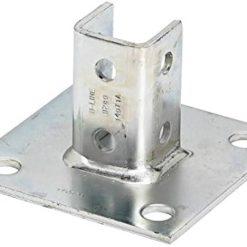 B280SQSS4 | UNISTRUT BASE PLATE - SS, 304, 4 HOLE BASE, 6 HOLE UNISTRUT MOUNT