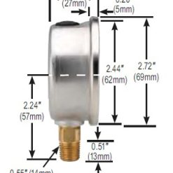 25-901-30 | Noshok 25-901-30/30-psi/kpa-MIP
