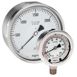 Alternative view of 25-510-30VAC | 2-1/2" SS CASE GAUGE FRONT FLANGE  (SSFF) 1/4" NPT CENTER BACK CONN