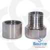SPC-0150A | 1-1/2" SWIVEL PIPE COUPLING, 6 SIDE NUT, STAINLESS STEEL.. - Image 2