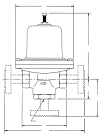 58-100-S6 | JORDAN VALVE MODEL 58 1" 316 STAINLESS STEEL BODY FNPT BUNA DIAPHRAM & PLUG/SEAT RANGE 15-105 PSI